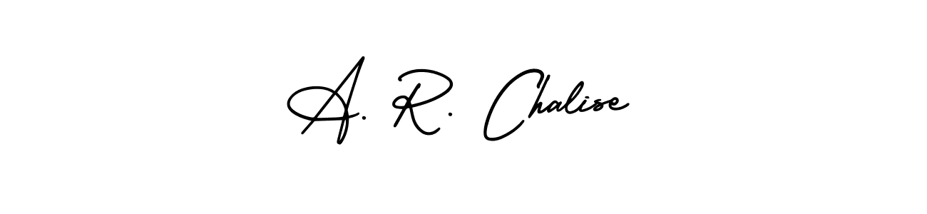 A. R. Chalise stylish signature style. Best Handwritten Sign (AmerikaSignatureDemo-Regular) for my name. Handwritten Signature Collection Ideas for my name A. R. Chalise. A. R. Chalise signature style 3 images and pictures png