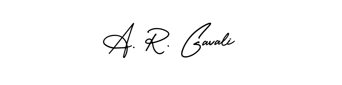 How to make A. R. Gavali signature? AmerikaSignatureDemo-Regular is a professional autograph style. Create handwritten signature for A. R. Gavali name. A. R. Gavali signature style 3 images and pictures png