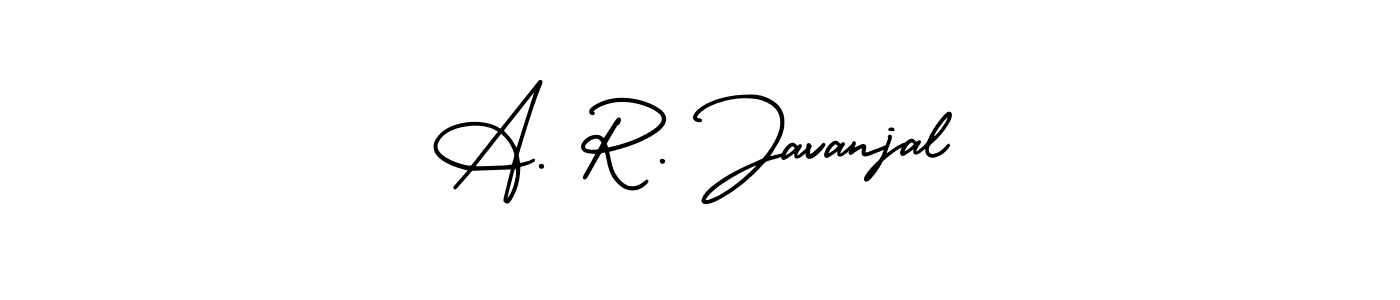 A. R. Javanjal stylish signature style. Best Handwritten Sign (AmerikaSignatureDemo-Regular) for my name. Handwritten Signature Collection Ideas for my name A. R. Javanjal. A. R. Javanjal signature style 3 images and pictures png