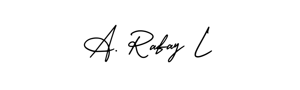 A. Rafay L stylish signature style. Best Handwritten Sign (AmerikaSignatureDemo-Regular) for my name. Handwritten Signature Collection Ideas for my name A. Rafay L. A. Rafay L signature style 3 images and pictures png