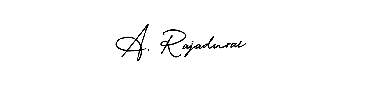 How to make A. Rajadurai name signature. Use AmerikaSignatureDemo-Regular style for creating short signs online. This is the latest handwritten sign. A. Rajadurai signature style 3 images and pictures png