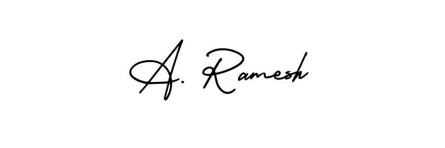 AmerikaSignatureDemo-Regular is a professional signature style that is perfect for those who want to add a touch of class to their signature. It is also a great choice for those who want to make their signature more unique. Get A. Ramesh name to fancy signature for free. A. Ramesh signature style 3 images and pictures png