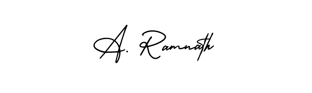 How to make A. Ramnath signature? AmerikaSignatureDemo-Regular is a professional autograph style. Create handwritten signature for A. Ramnath name. A. Ramnath signature style 3 images and pictures png
