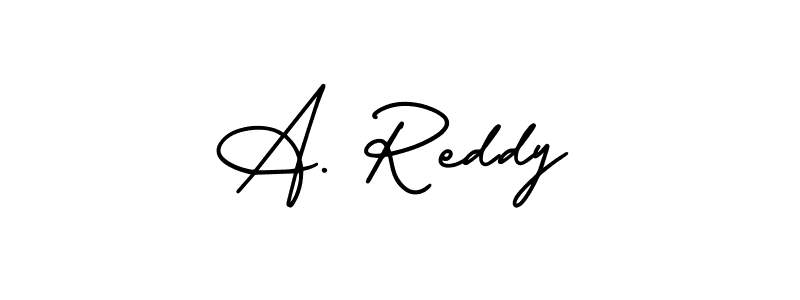 Design your own signature with our free online signature maker. With this signature software, you can create a handwritten (AmerikaSignatureDemo-Regular) signature for name A. Reddy. A. Reddy signature style 3 images and pictures png