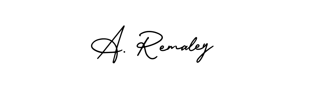 Make a beautiful signature design for name A. Remaley. With this signature (AmerikaSignatureDemo-Regular) style, you can create a handwritten signature for free. A. Remaley signature style 3 images and pictures png