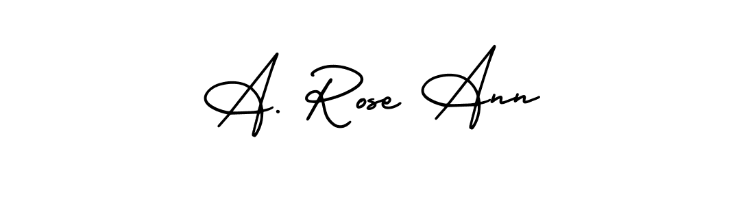 Make a beautiful signature design for name A. Rose Ann. With this signature (AmerikaSignatureDemo-Regular) style, you can create a handwritten signature for free. A. Rose Ann signature style 3 images and pictures png