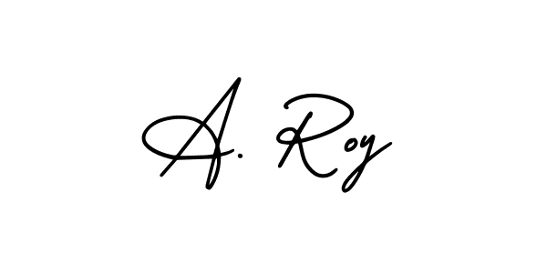 The best way (AmerikaSignatureDemo-Regular) to make a short signature is to pick only two or three words in your name. The name A. Roy include a total of six letters. For converting this name. A. Roy signature style 3 images and pictures png