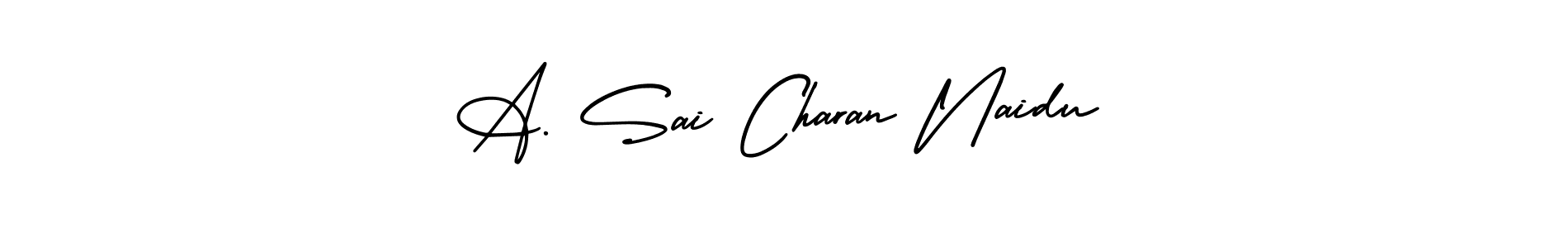 if you are searching for the best signature style for your name A. Sai Charan Naidu. so please give up your signature search. here we have designed multiple signature styles  using AmerikaSignatureDemo-Regular. A. Sai Charan Naidu signature style 3 images and pictures png