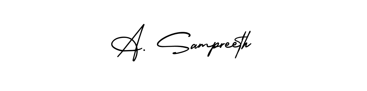 Make a beautiful signature design for name A. Sampreeth. Use this online signature maker to create a handwritten signature for free. A. Sampreeth signature style 3 images and pictures png