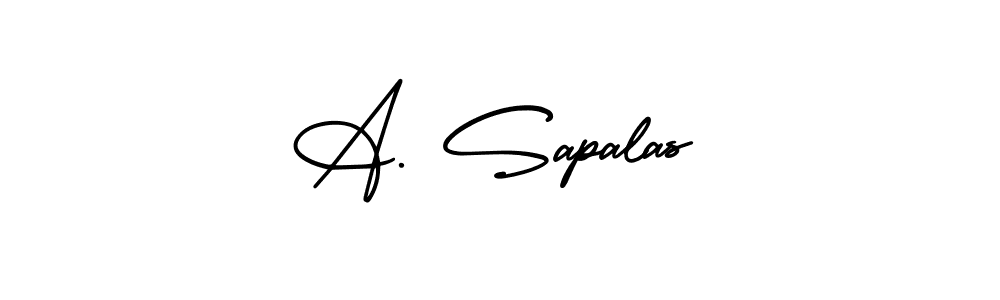 Similarly AmerikaSignatureDemo-Regular is the best handwritten signature design. Signature creator online .You can use it as an online autograph creator for name A. Sapalas. A. Sapalas signature style 3 images and pictures png