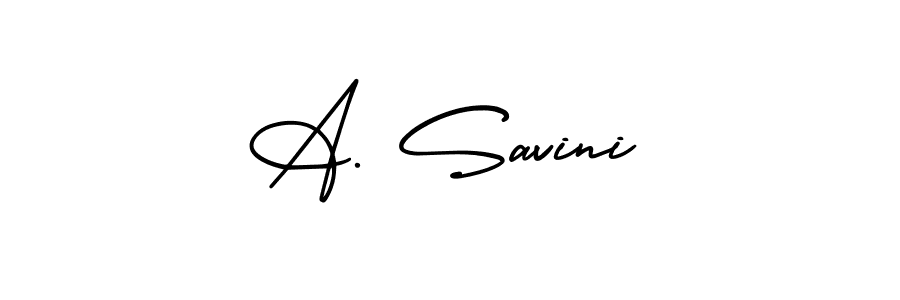 It looks lik you need a new signature style for name A. Savini. Design unique handwritten (AmerikaSignatureDemo-Regular) signature with our free signature maker in just a few clicks. A. Savini signature style 3 images and pictures png