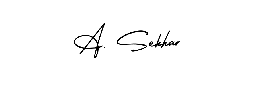 How to make A. Sekhar signature? AmerikaSignatureDemo-Regular is a professional autograph style. Create handwritten signature for A. Sekhar name. A. Sekhar signature style 3 images and pictures png