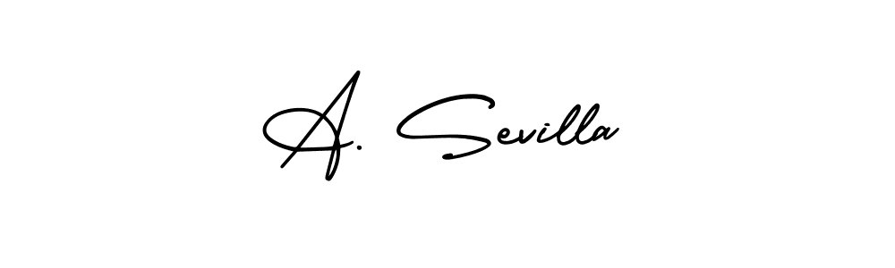 Design your own signature with our free online signature maker. With this signature software, you can create a handwritten (AmerikaSignatureDemo-Regular) signature for name A. Sevilla. A. Sevilla signature style 3 images and pictures png