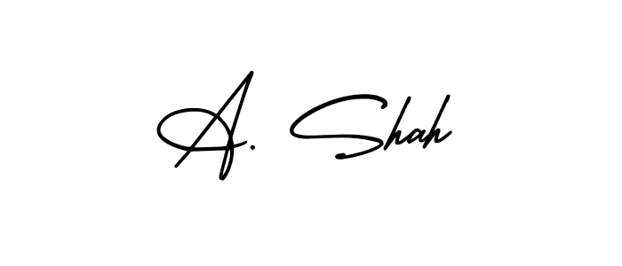 Similarly AmerikaSignatureDemo-Regular is the best handwritten signature design. Signature creator online .You can use it as an online autograph creator for name A. Shah. A. Shah signature style 3 images and pictures png