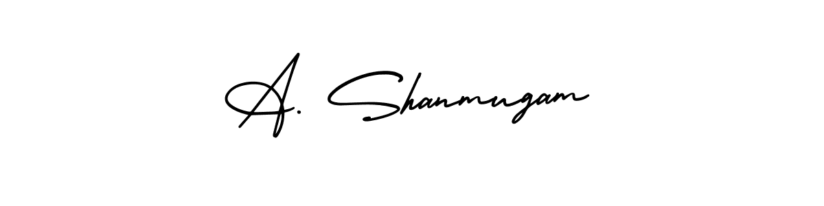 You can use this online signature creator to create a handwritten signature for the name A. Shanmugam. This is the best online autograph maker. A. Shanmugam signature style 3 images and pictures png