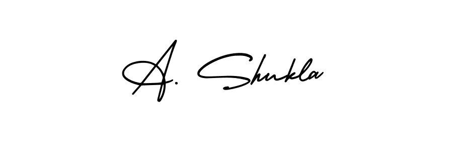 Make a beautiful signature design for name A. Shukla. With this signature (AmerikaSignatureDemo-Regular) style, you can create a handwritten signature for free. A. Shukla signature style 3 images and pictures png