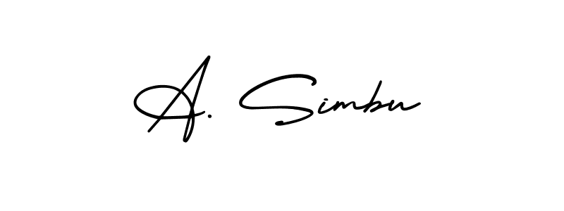 It looks lik you need a new signature style for name A. Simbu. Design unique handwritten (AmerikaSignatureDemo-Regular) signature with our free signature maker in just a few clicks. A. Simbu signature style 3 images and pictures png