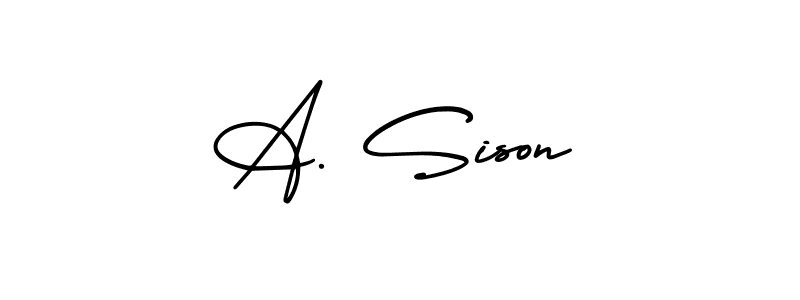 You can use this online signature creator to create a handwritten signature for the name A. Sison. This is the best online autograph maker. A. Sison signature style 3 images and pictures png