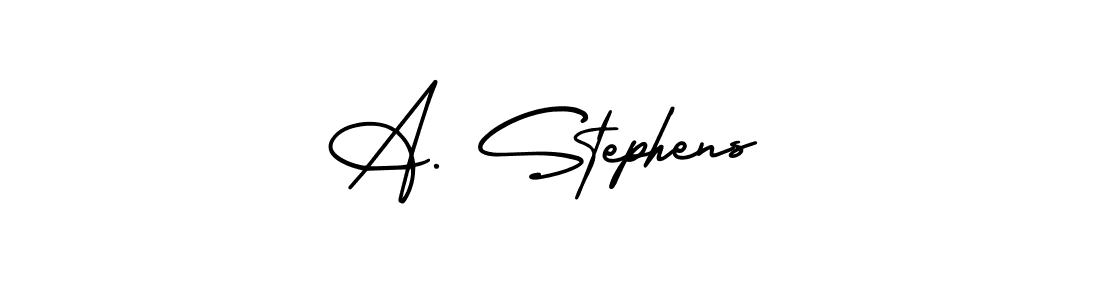 This is the best signature style for the A. Stephens name. Also you like these signature font (AmerikaSignatureDemo-Regular). Mix name signature. A. Stephens signature style 3 images and pictures png