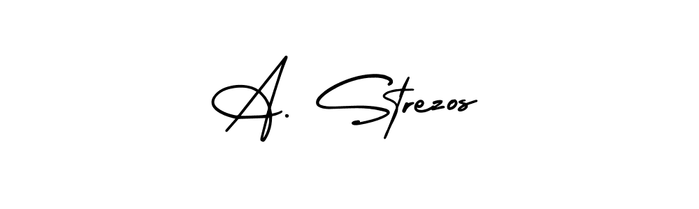 Check out images of Autograph of A. Strezos name. Actor A. Strezos Signature Style. AmerikaSignatureDemo-Regular is a professional sign style online. A. Strezos signature style 3 images and pictures png