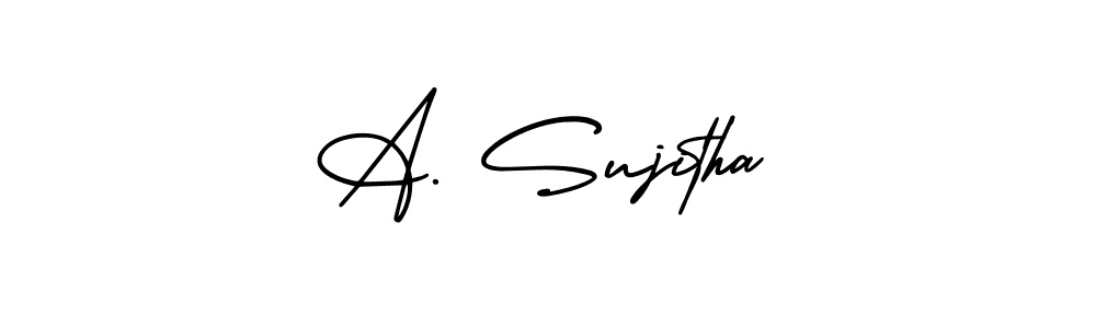 Check out images of Autograph of A. Sujitha name. Actor A. Sujitha Signature Style. AmerikaSignatureDemo-Regular is a professional sign style online. A. Sujitha signature style 3 images and pictures png