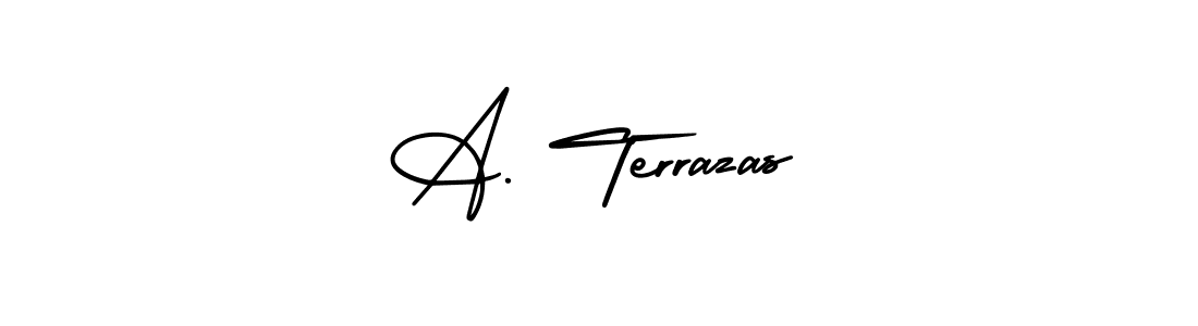 Make a beautiful signature design for name A. Terrazas. With this signature (AmerikaSignatureDemo-Regular) style, you can create a handwritten signature for free. A. Terrazas signature style 3 images and pictures png