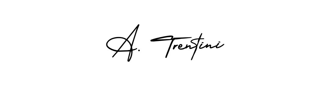 Create a beautiful signature design for name A. Trentini. With this signature (AmerikaSignatureDemo-Regular) fonts, you can make a handwritten signature for free. A. Trentini signature style 3 images and pictures png