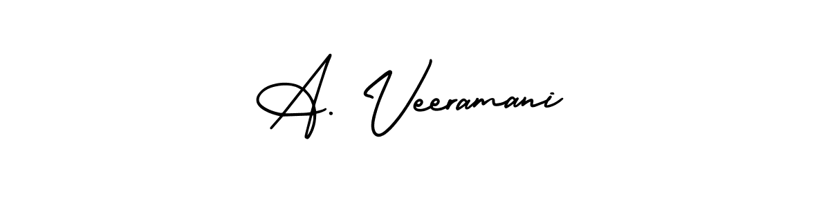 It looks lik you need a new signature style for name A. Veeramani. Design unique handwritten (AmerikaSignatureDemo-Regular) signature with our free signature maker in just a few clicks. A. Veeramani signature style 3 images and pictures png