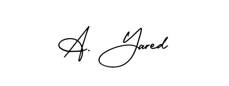 Create a beautiful signature design for name A. Yared. With this signature (AmerikaSignatureDemo-Regular) fonts, you can make a handwritten signature for free. A. Yared signature style 3 images and pictures png