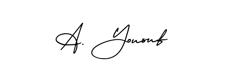 Check out images of Autograph of A. Yousuf name. Actor A. Yousuf Signature Style. AmerikaSignatureDemo-Regular is a professional sign style online. A. Yousuf signature style 3 images and pictures png