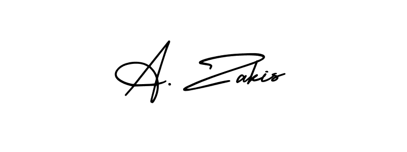 Also You can easily find your signature by using the search form. We will create A. Zakis name handwritten signature images for you free of cost using AmerikaSignatureDemo-Regular sign style. A. Zakis signature style 3 images and pictures png