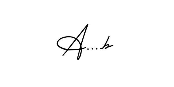 How to Draw A....b signature style? AmerikaSignatureDemo-Regular is a latest design signature styles for name A....b. A....b signature style 3 images and pictures png