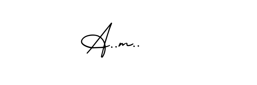 How to make A..m..    signature? AmerikaSignatureDemo-Regular is a professional autograph style. Create handwritten signature for A..m..    name. A..m..    signature style 3 images and pictures png