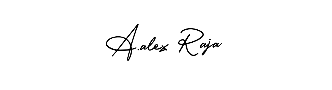 Create a beautiful signature design for name A.alex Raja. With this signature (AmerikaSignatureDemo-Regular) fonts, you can make a handwritten signature for free. A.alex Raja signature style 3 images and pictures png