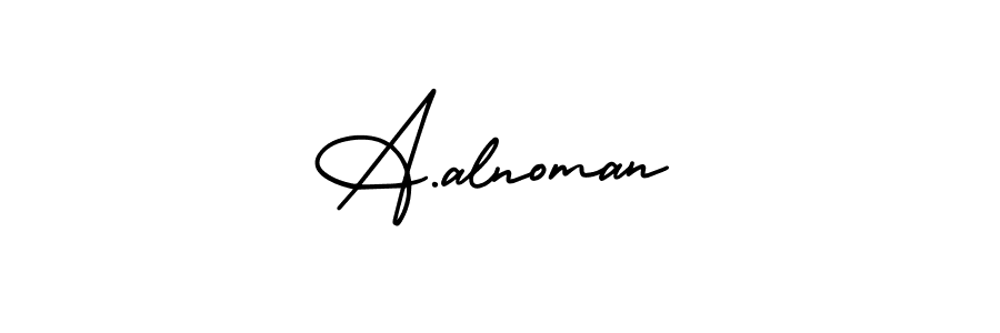 Check out images of Autograph of A.alnoman name. Actor A.alnoman Signature Style. AmerikaSignatureDemo-Regular is a professional sign style online. A.alnoman signature style 3 images and pictures png