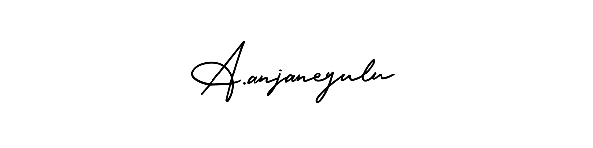 Make a beautiful signature design for name A.anjaneyulu. With this signature (AmerikaSignatureDemo-Regular) style, you can create a handwritten signature for free. A.anjaneyulu signature style 3 images and pictures png