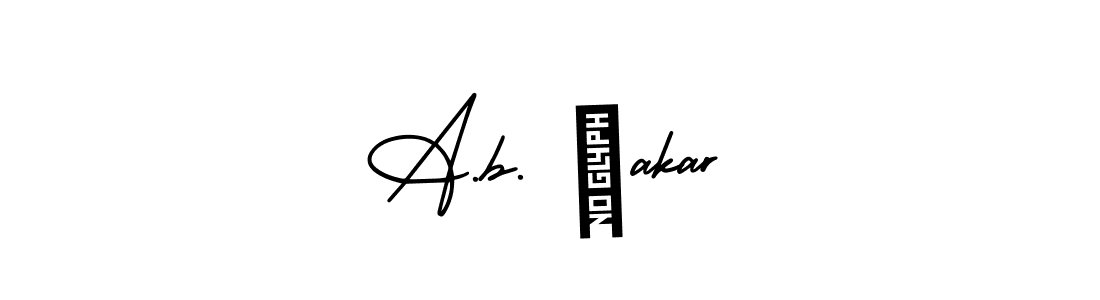 Design your own signature with our free online signature maker. With this signature software, you can create a handwritten (AmerikaSignatureDemo-Regular) signature for name A.b. Çakar. A.b. Çakar signature style 3 images and pictures png