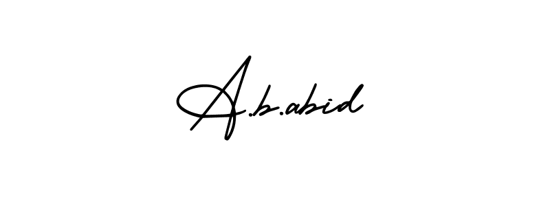 Make a short A.b.abid signature style. Manage your documents anywhere anytime using AmerikaSignatureDemo-Regular. Create and add eSignatures, submit forms, share and send files easily. A.b.abid signature style 3 images and pictures png