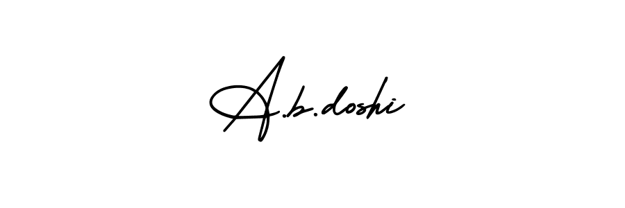 Make a beautiful signature design for name A.b.doshi. With this signature (AmerikaSignatureDemo-Regular) style, you can create a handwritten signature for free. A.b.doshi signature style 3 images and pictures png