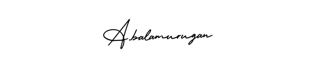 You should practise on your own different ways (AmerikaSignatureDemo-Regular) to write your name (A.balamurugan) in signature. don't let someone else do it for you. A.balamurugan signature style 3 images and pictures png