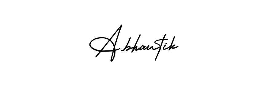 Make a beautiful signature design for name A.bhautik. With this signature (AmerikaSignatureDemo-Regular) style, you can create a handwritten signature for free. A.bhautik signature style 3 images and pictures png