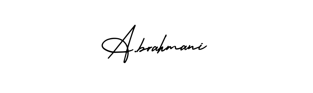 Best and Professional Signature Style for A.brahmani. AmerikaSignatureDemo-Regular Best Signature Style Collection. A.brahmani signature style 3 images and pictures png