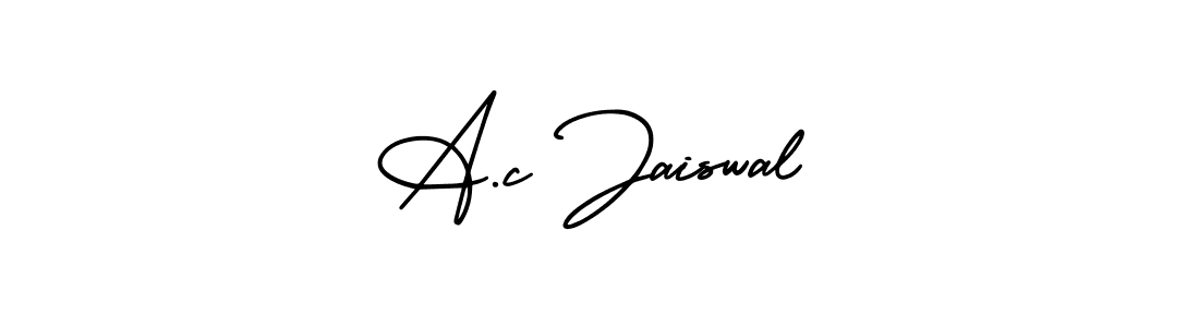 Make a beautiful signature design for name A.c Jaiswal. With this signature (AmerikaSignatureDemo-Regular) style, you can create a handwritten signature for free. A.c Jaiswal signature style 3 images and pictures png