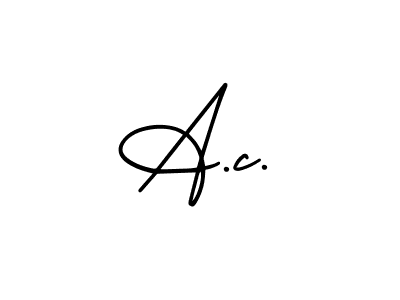 A.c. stylish signature style. Best Handwritten Sign (AmerikaSignatureDemo-Regular) for my name. Handwritten Signature Collection Ideas for my name A.c.. A.c. signature style 3 images and pictures png