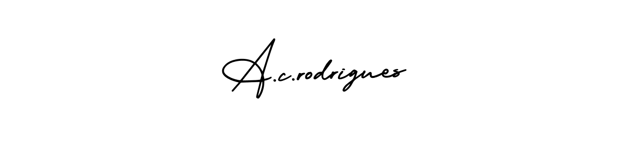 AmerikaSignatureDemo-Regular is a professional signature style that is perfect for those who want to add a touch of class to their signature. It is also a great choice for those who want to make their signature more unique. Get A.c.rodrigues name to fancy signature for free. A.c.rodrigues signature style 3 images and pictures png