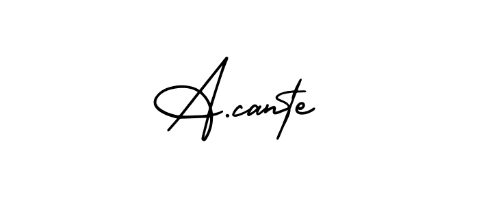 Also we have A.cante name is the best signature style. Create professional handwritten signature collection using AmerikaSignatureDemo-Regular autograph style. A.cante signature style 3 images and pictures png