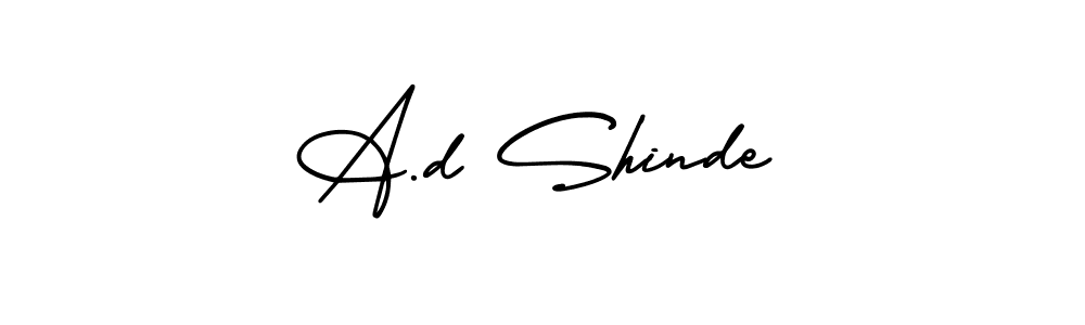Also You can easily find your signature by using the search form. We will create A.d Shinde name handwritten signature images for you free of cost using AmerikaSignatureDemo-Regular sign style. A.d Shinde signature style 3 images and pictures png