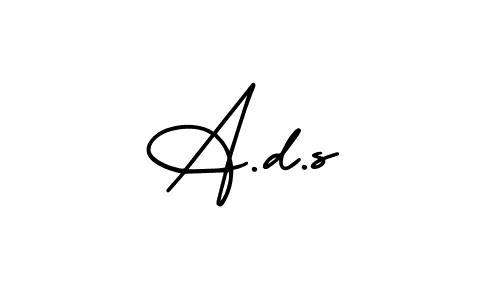 Also You can easily find your signature by using the search form. We will create A.d.s name handwritten signature images for you free of cost using AmerikaSignatureDemo-Regular sign style. A.d.s signature style 3 images and pictures png