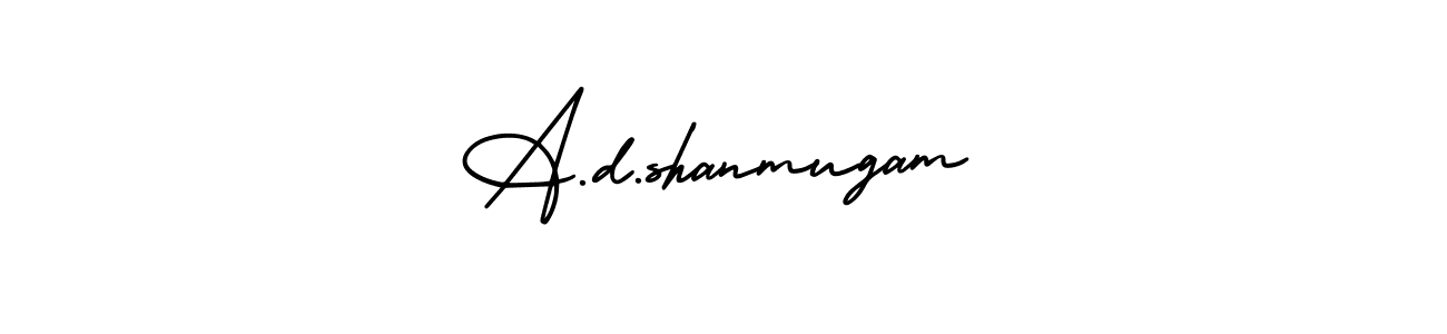 How to Draw A.d.shanmugam signature style? AmerikaSignatureDemo-Regular is a latest design signature styles for name A.d.shanmugam. A.d.shanmugam signature style 3 images and pictures png