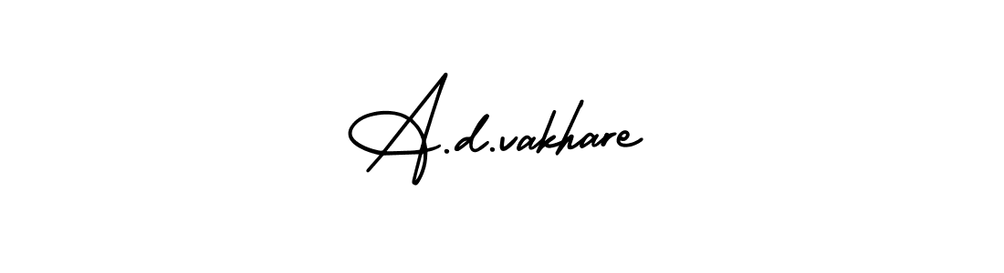Make a beautiful signature design for name A.d.vakhare. Use this online signature maker to create a handwritten signature for free. A.d.vakhare signature style 3 images and pictures png